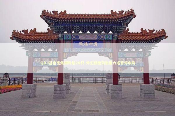 QDII基金密集限购超20只-外汇额度紧张近六成暂停申购